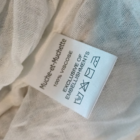 🔥🔥Muche et Muchette Anoush mini ruffle black & white skirt OS - Picture 10 of 14